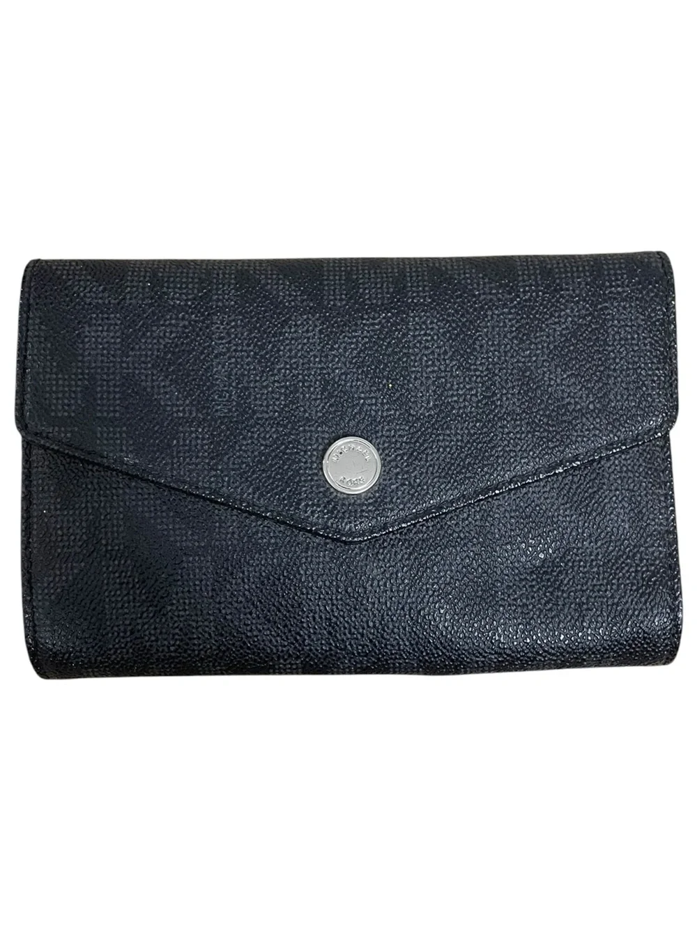 Michael Kors Black Envelope Wallet Snap Closure